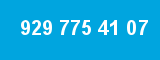 929 775 41 07 929 775 41 07